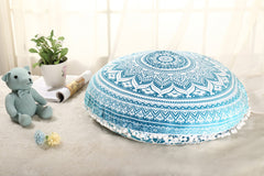 2021 Colorful Mandala Floor Pillows Ottoman Round Bohemian Meditation Cushion Pillow Pouf