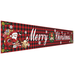 Christmas decorations Christmas couplets curtains Christmas banners pull flags Christmas curtains hanging flags window pendants