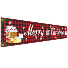 Christmas decorations Christmas couplets curtains Christmas banners pull flags Christmas curtains hanging flags window pendants