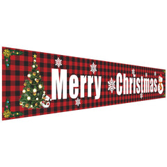 Christmas decorations Christmas couplets curtains Christmas banners pull flags Christmas curtains hanging flags window pendants