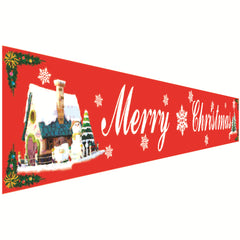 Christmas decorations Christmas couplets curtains Christmas banners pull flags Christmas curtains hanging flags window pendants