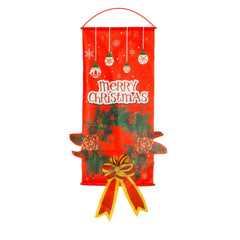 Christmas decorations Christmas couplets curtains Christmas banners pull flags Christmas curtains hanging flags window pendants