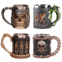 400ML 3D Skull Mugs Coffee