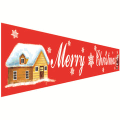 Christmas decorations Christmas couplets curtains Christmas banners pull flags Christmas curtains hanging flags window pendants